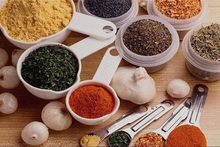 crushed herbs for the treatment of prostatitis