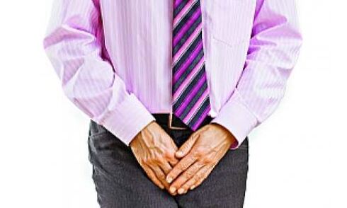 Prostatitis is accompanied by pain in the groin