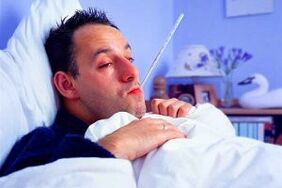 The acute stage of prostatitis is manifested by high body temperature